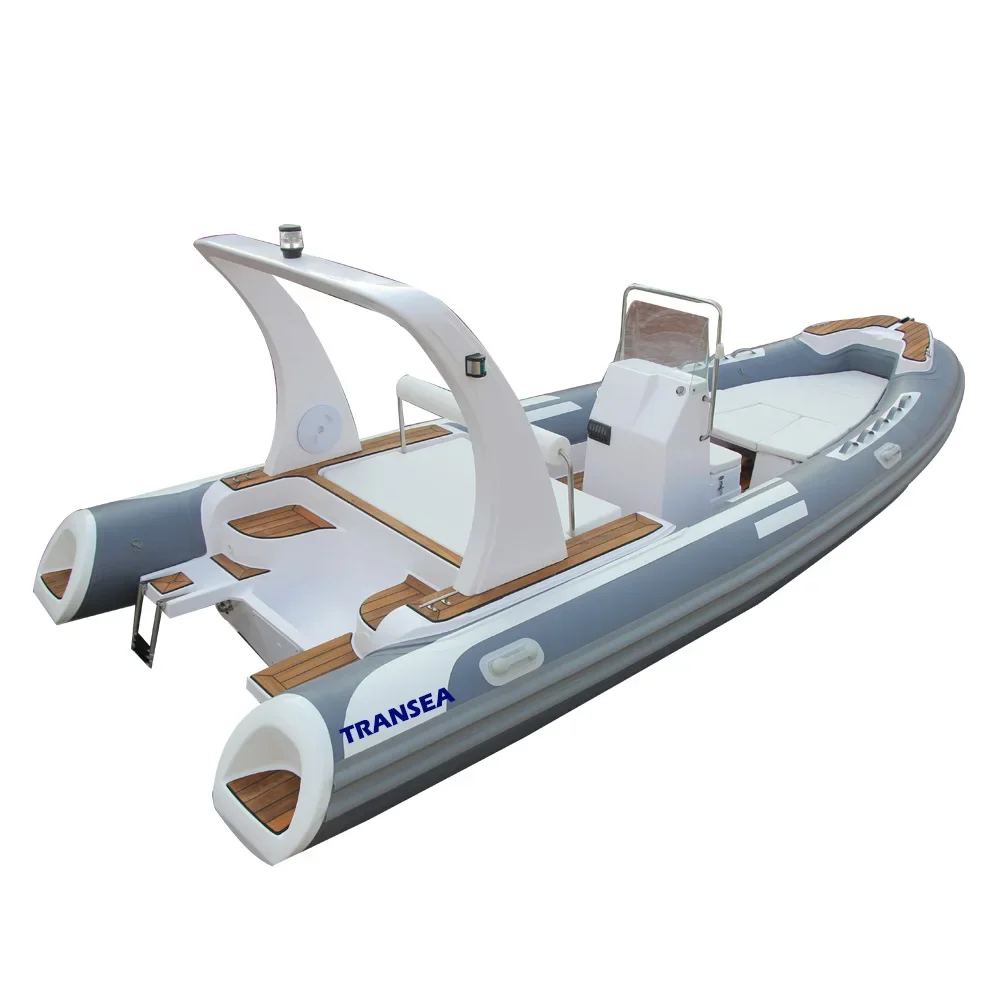 Factory Sale  6.2m Rib 620 Hypalon Large Fiberglass Outboard Inflatable Boat