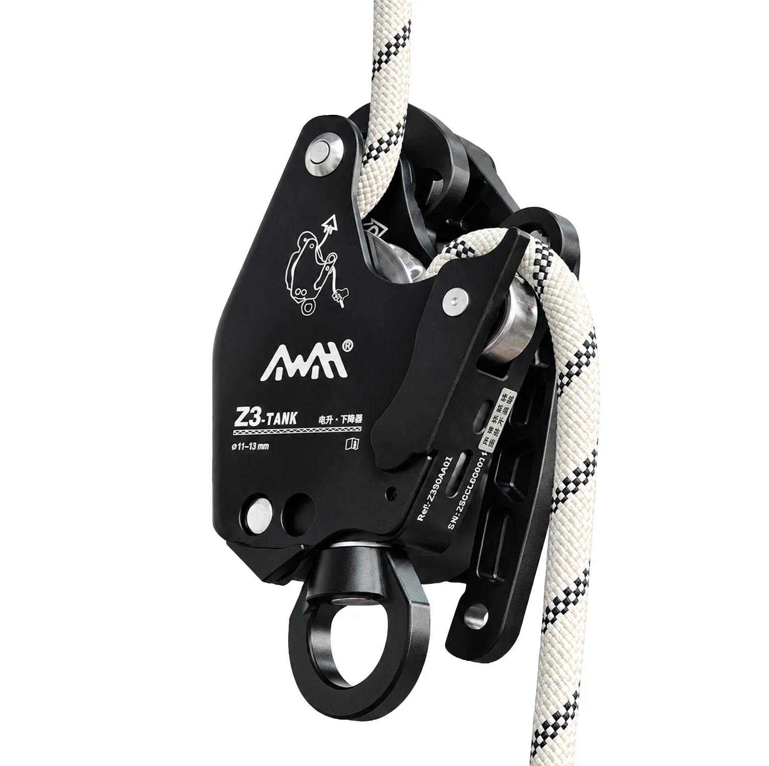2026 AWAH Z3 TANK 300kg Load-bearing high-altitude safety drilling lifting tool Large load capacity Double self-locking