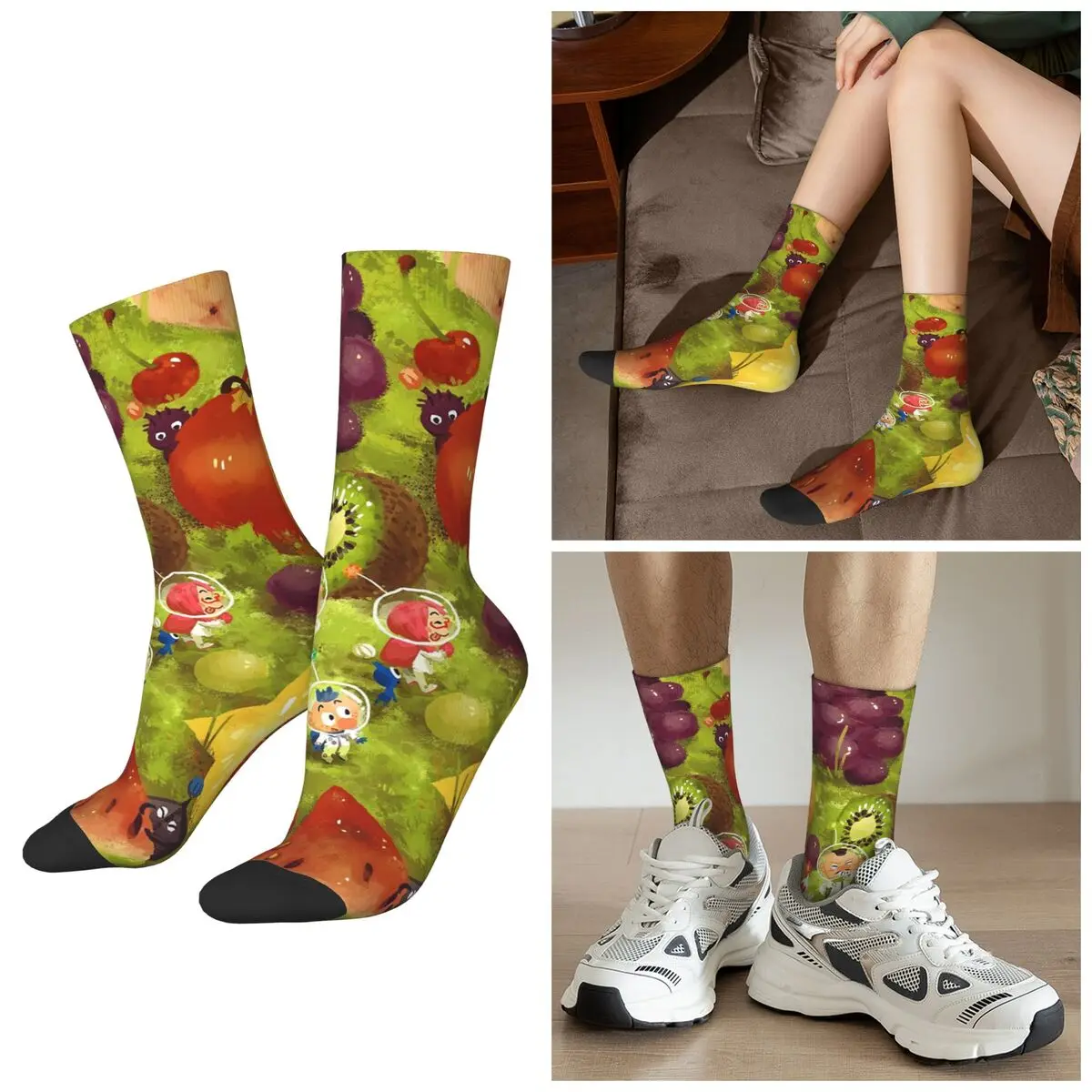 

Всесезонные носки с героями мультфильмов «Пукмин», спортивные носки в стиле Харадзюку, впитывающие пот чулки для мужчин и женщин, рождественские подарки