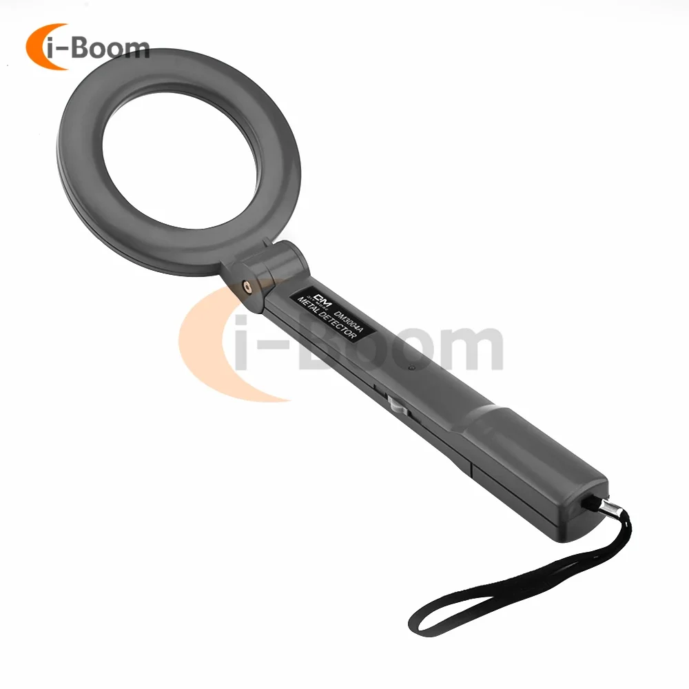 Detector de Metais Portátil Alarmes Audíveis e Visuais Alta Sensibilidade Scanning Tool Metal Finder Dobrável