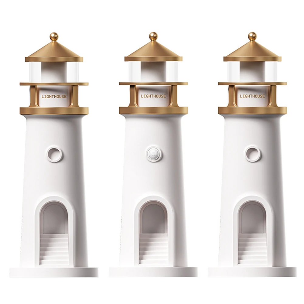 Lighthouse Projection Light Beacon Projector Light Decorative Creative Desktop Light Atmosphere Light for Living Room Bedroom