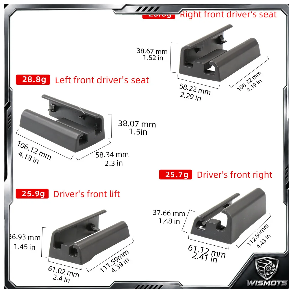 Rail Cover Trim Left Right 52107499989 52107499990 For BMW X5 G05 X6 G06 X7 G07 G18 2019-2025 Car Seat Sliding Track