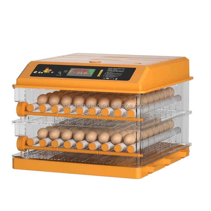 

Dual Power Supply Incubadora De Huevos Automatic 128 Egg Incubators Hatching Machine