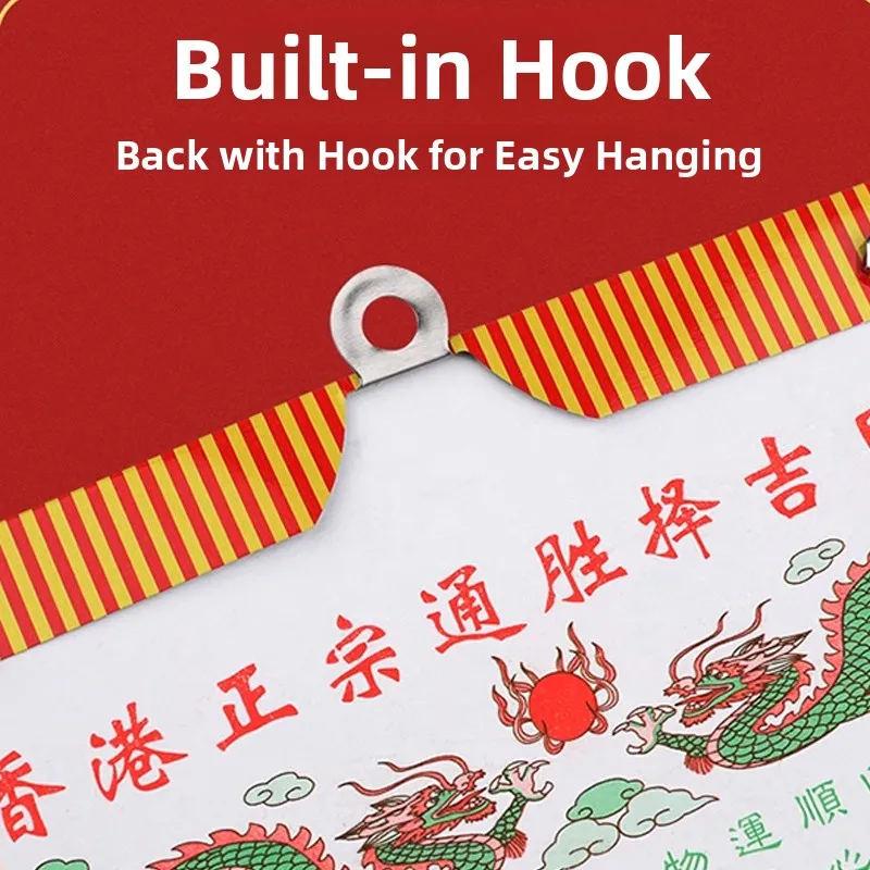 2026 壁掛けカレンダー 8/9/32/16k 伝統的な中国の旧暦カレンダー 手で切れる卓上カレンダー 年間月カレンダー ホームデコレーション