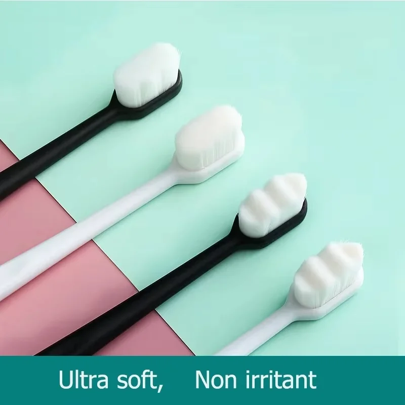 2/5/6Pcs Soft Fur Toothbrush Million Ultra-fine Bristles Soft Hair Suitable For Bleeding Gums Deeply Clean Care Tooth Brushes