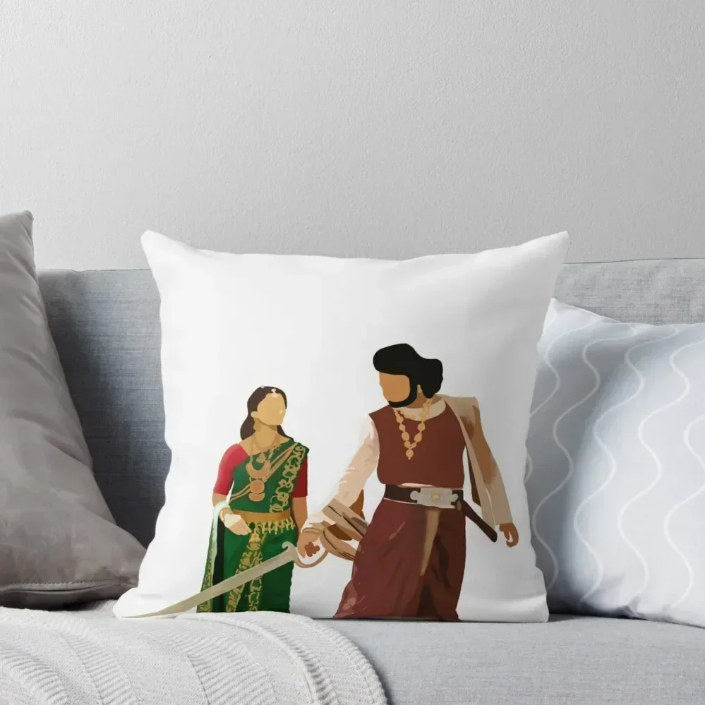 

Baahubali 2 (Prabhas and Anushka) Throw Pillow luxury covers Pillowcases For Pillows Decorative Cover For Living Room pillow