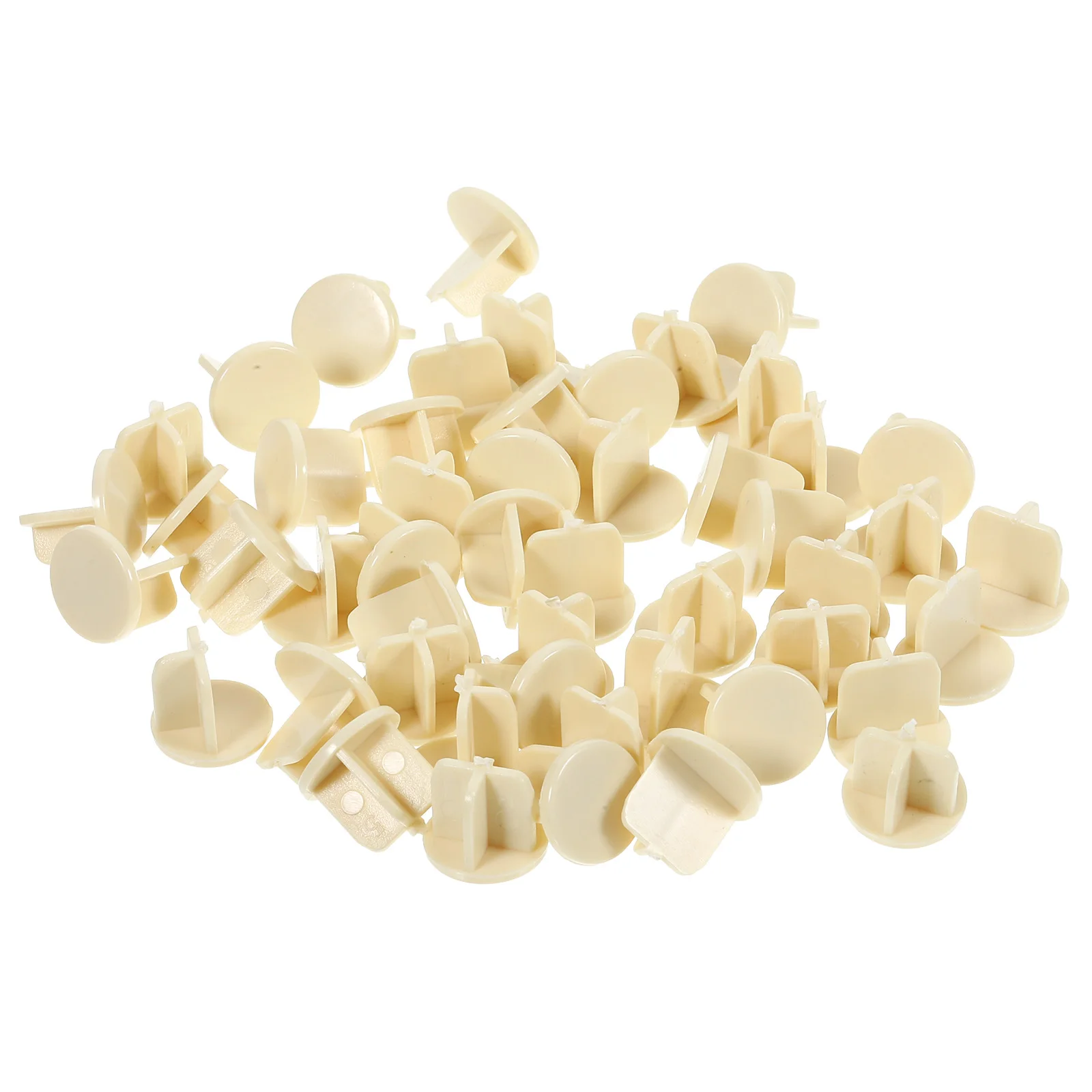 

50pcs Bottom Rail End Caps Abs Plastic For Roller Blinds Horizontal Window Blinds Parts Ladder Cord Button Plug