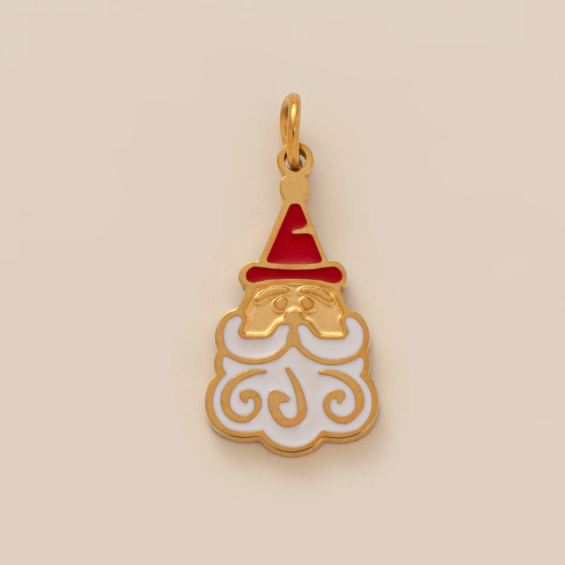 Weihnachtlicher Mode-Anhänger aus Edelstahl in Goldfarbe für Frauen, Schneeflocken-Charm für DIY-Armbänder und Halsketten-Zubehör – Detail 7