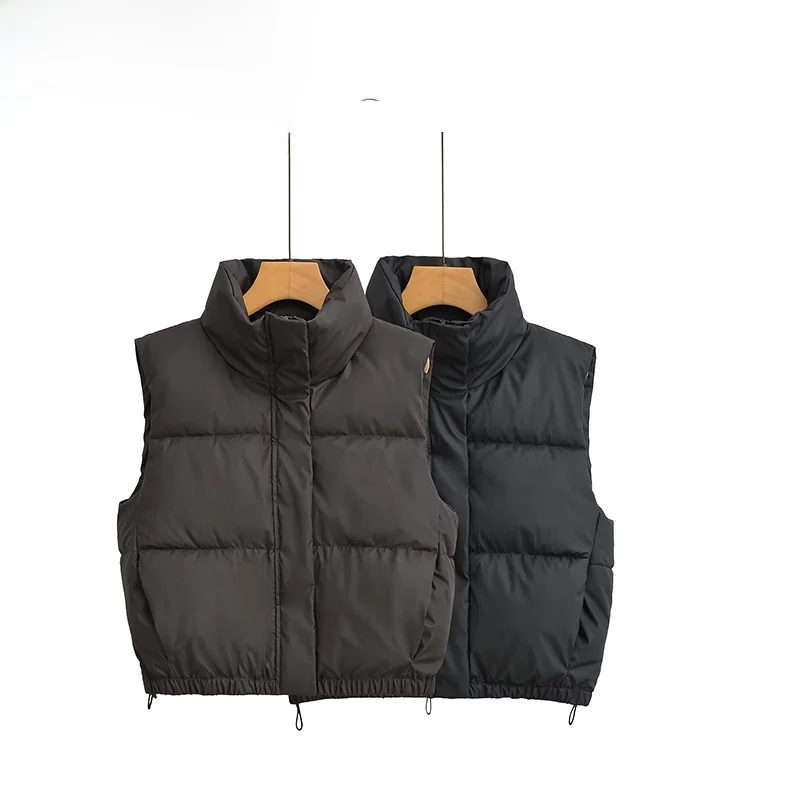 

ZBZA Весенняя новая женская модная дизайнерская хлопковая куртка Pred-Gas Thiened Fce, американская повседневная застежка-молния...