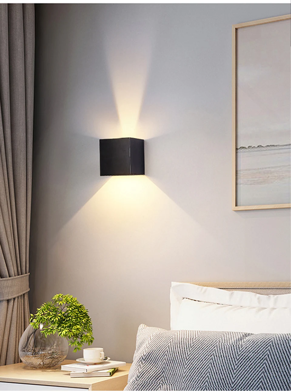LED Wall Lamps 7W Cold White Warm White Waterproof Outdoor Interior Modern Nordic Square Wall Lights For Indoor Garden Corridors 8