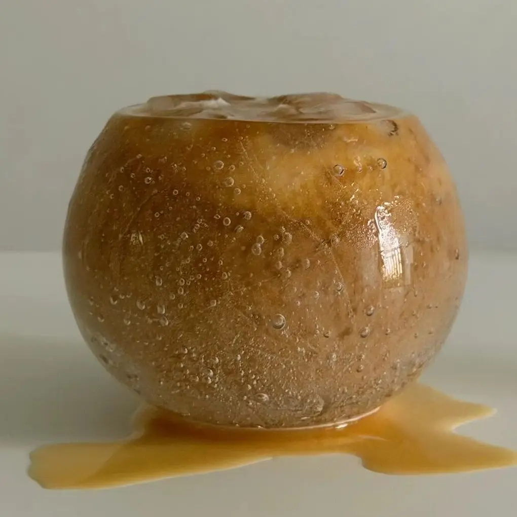 Bubble Texture Egg-shaped Plump Belly Glass Cup Handmade Star Bubble Glass Cup & Striped Glass Plate, Crackle Glass Tableware