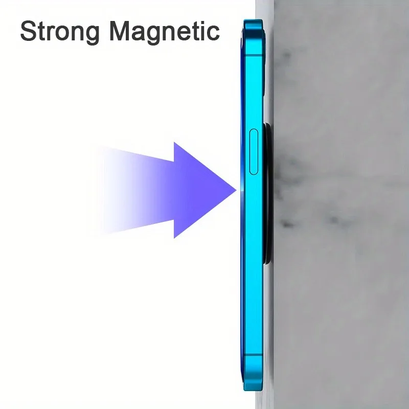 Magnetischer Ringhalter für iPhone 16, 15, 14, 13, universeller Wand-Handy-Super-Magnethalter im Auto, Handy-Ständer für Magsafe – Detail 2