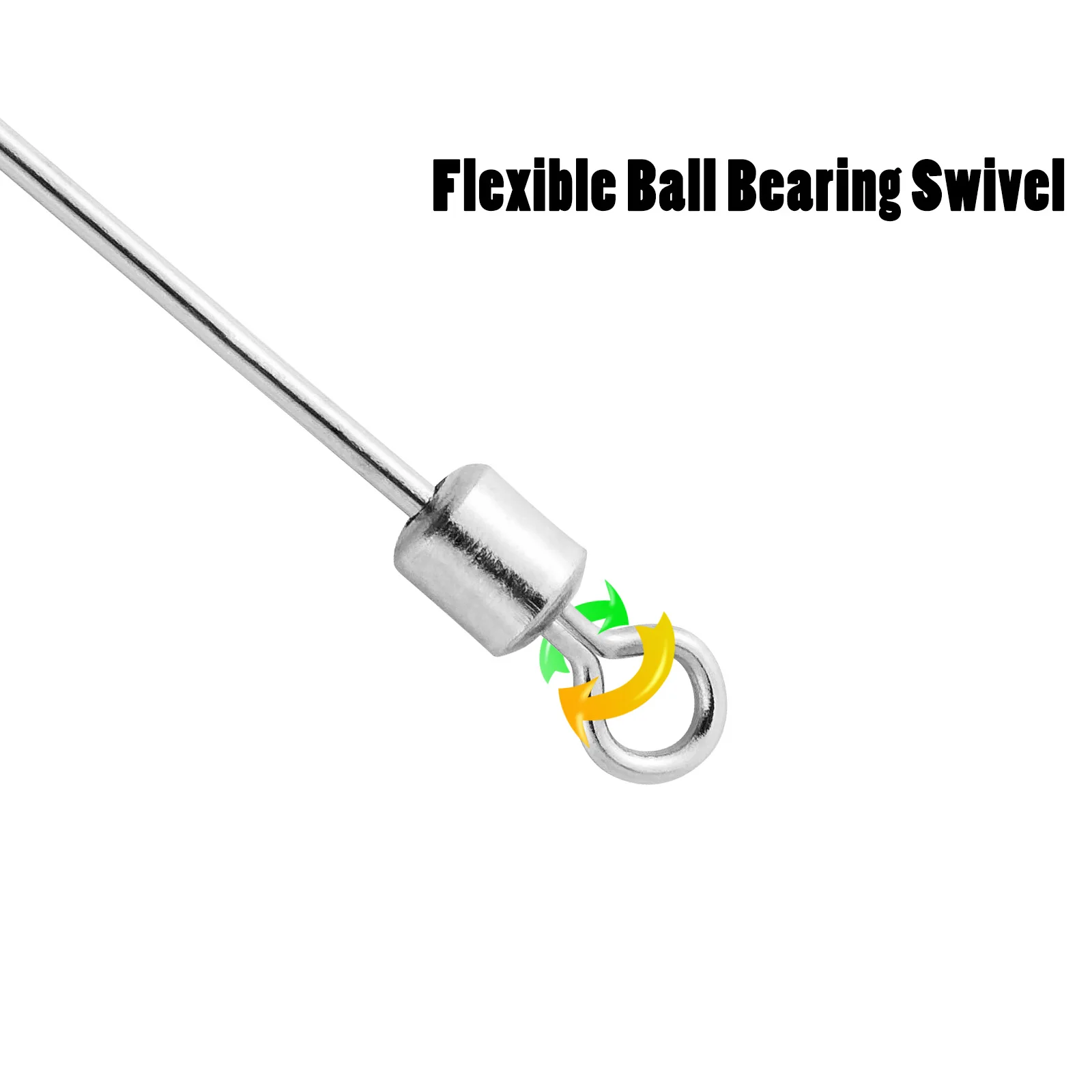 Stainless Steel Fishing Wire Shaft,Lure Making Supplies for Inline Spinner Drop Shot Rig Punch Rig Tokyo Rig Spinnerbait