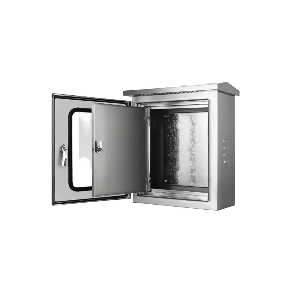 CE Certified Metal Distribution Box IP65 Inspection Window Lock Painted Weatherproof Electrical Enclosure Rainproof