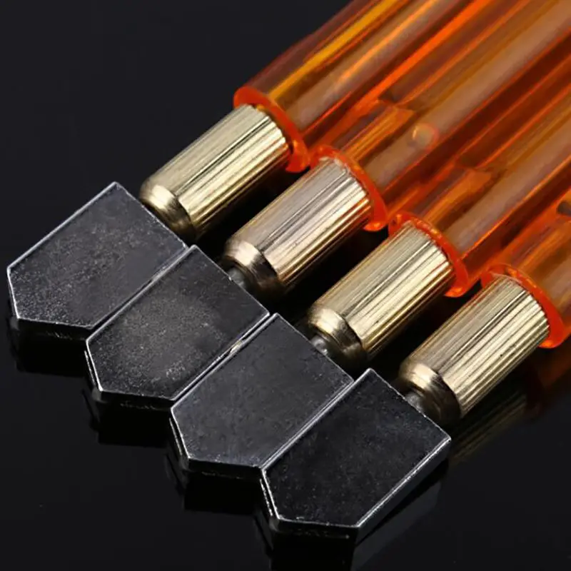 6mm-12mm limpar plástico lidar com cortador de vidro lápis estilo óleo alimentação carboneto ponta cortador de vidro ferramentas de corte para telhas espelho