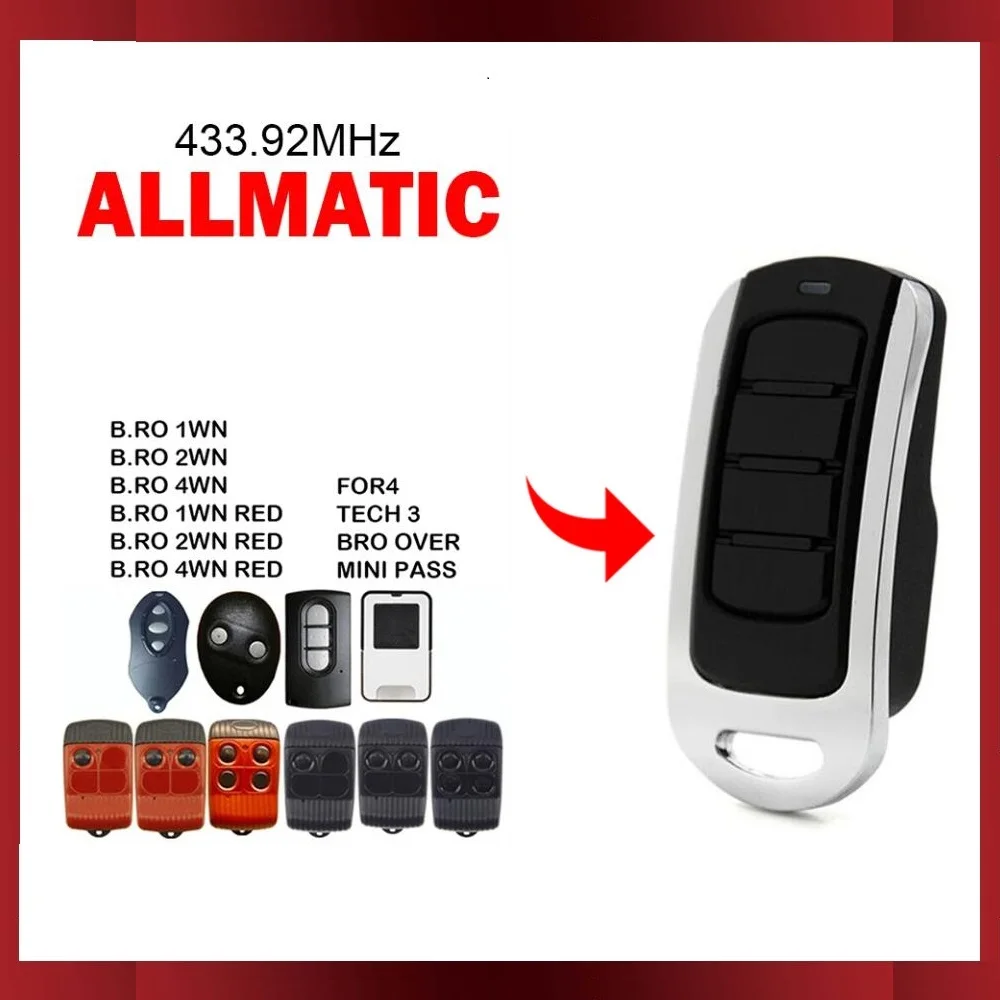 Ouvre-porte à code roulant ALLMTransit avec télécommande, accessoire pour ALLMTransit FOR4 TECH3 / BRO OVER / MINI PASS BRO1WN BRO2WN BRO4WN RED,