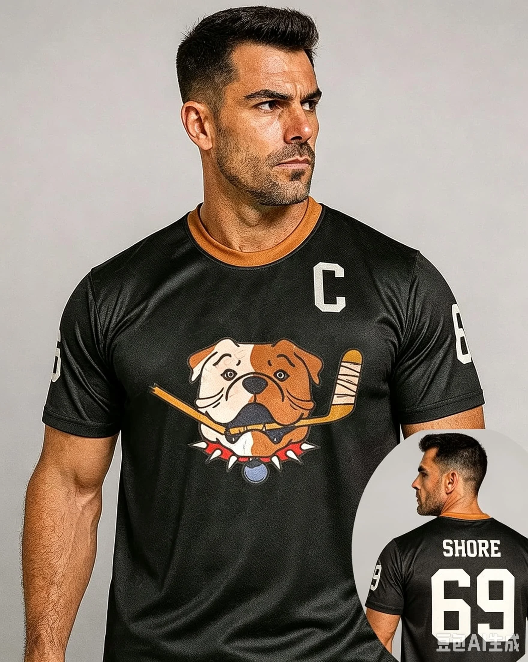 American TV Series Shoresy Shore No.69 Blueberry Bulldogs Ice Hockey Jersey Quick Drying Sports Shirt Summer Men Women T-Shirt