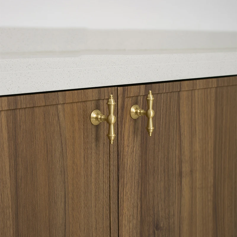 Brass T Bar Cabinet Handle Furniture Handle Wardrobe Handle Furniture Hardwares Round Brass Furniture Knob