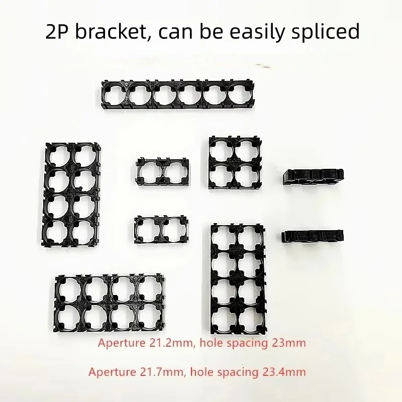 21700 Battery Holder Bracket Cell Safety Anti-Vibration Plastic Brackets for 21700 Batteries Diameter 21.2mm-21.7mm