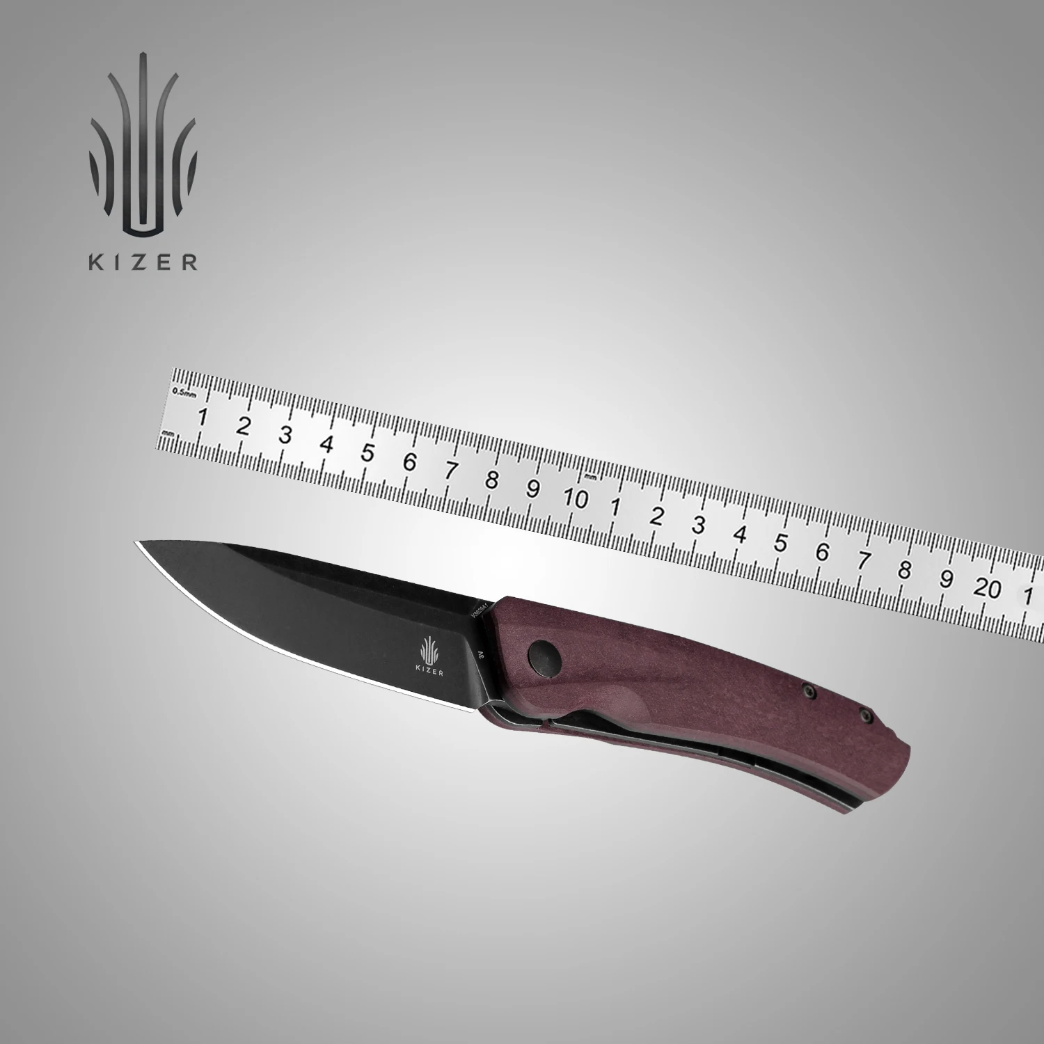 Kizer Survical Knife V3629A1/V3629C1 Agressor 2023 New Richlite/Micarta Handle with 3V/154CM Steel Blade Pocket Knives