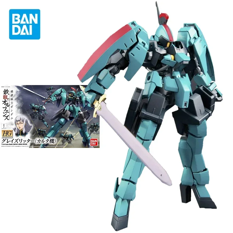 Bandai Original Gundam Kit Anime Figure HG 1/144 SCALE MODEL CARTA'S GRAZE RITTER Action Figures Collectible Toys Gifts for Kids