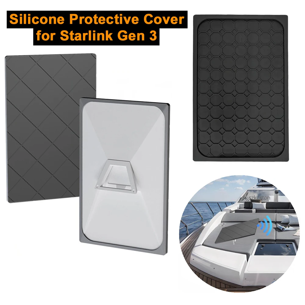 

Silicone Protective Cover for Starlink Gen 3 Dustproof Waterproof Anti-collision Soft Shell for Starlink Gen 3 Accessories