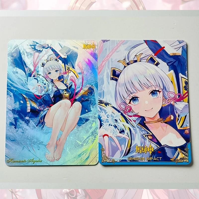 Goddess Story ACG DIY โฮมเมด flashcards Ganyu Raiden Shogun Yae Miko Shenhe Nilou ของเล่นเด็กคอลเลกชันวันเกิดคริสต์มาสของขวัญ