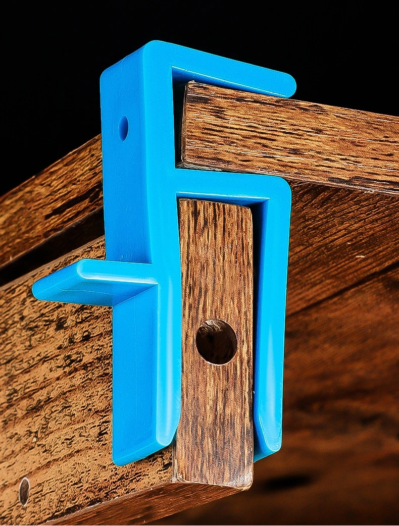 คลิปยึดตู้ไม้ ติดตั้งแผ่นไม้ ขนาด 15-20 มม. คลิปยึดแผ่นปิดตู้เสื้อผ้า ดีไซน์ใหม่ พร้อมอุปกรณ์ช่วยงานไม้