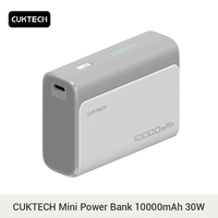 Cuktech Power Bank 10000mAh Pocket Version PB100 USB type C 30W 2-way Fast Charge Mini Powerbank for iPhone 15/14 Xiaomi Huawei