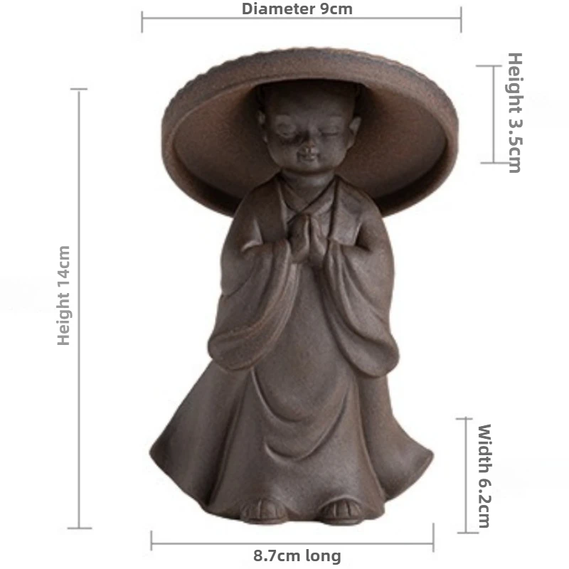 اليابانية التذهيب الحديد الصقيل الراهب مصفاة شاي جميع السيراميك المتكاملة FilterTea الحيوانات الأليفة الديكور الشاي صافي مصفاة شاي تصفية