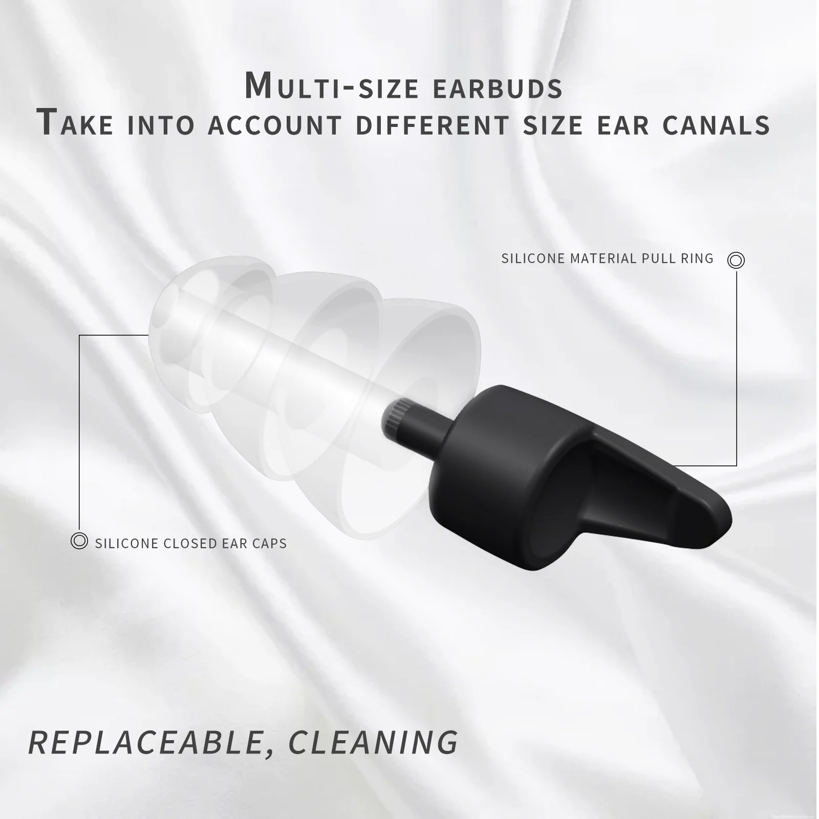 HUAK High Fidelity Silicone Earplugs for Concerts Musicians Motorcycles Noise Sensitivity Conditions and More