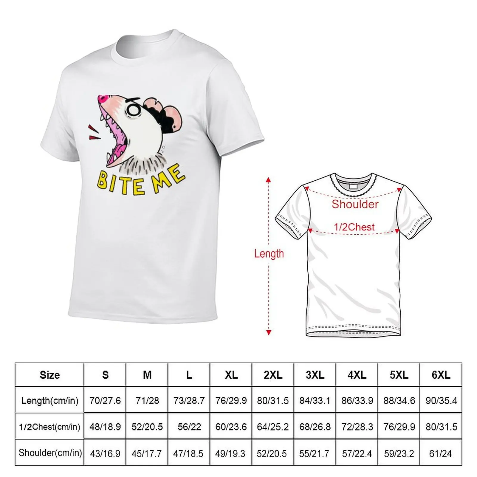 Bite Me T-Shirt man t shirt cotton t shirt man luxury man t shirts graphic T-shirt