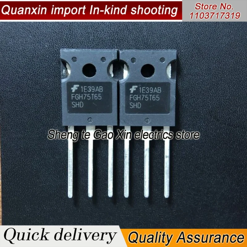 10pcs-20PCS FGH75T65SHD TO-247 650V 75A New and Original