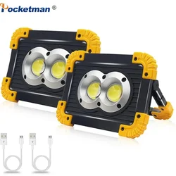 Superhelles LED-Arbeitslicht 18650, wiederaufladbar, Camping-Laterne, Handflutlichter, Suchscheinwerfer, tragbare Arbeitslampe