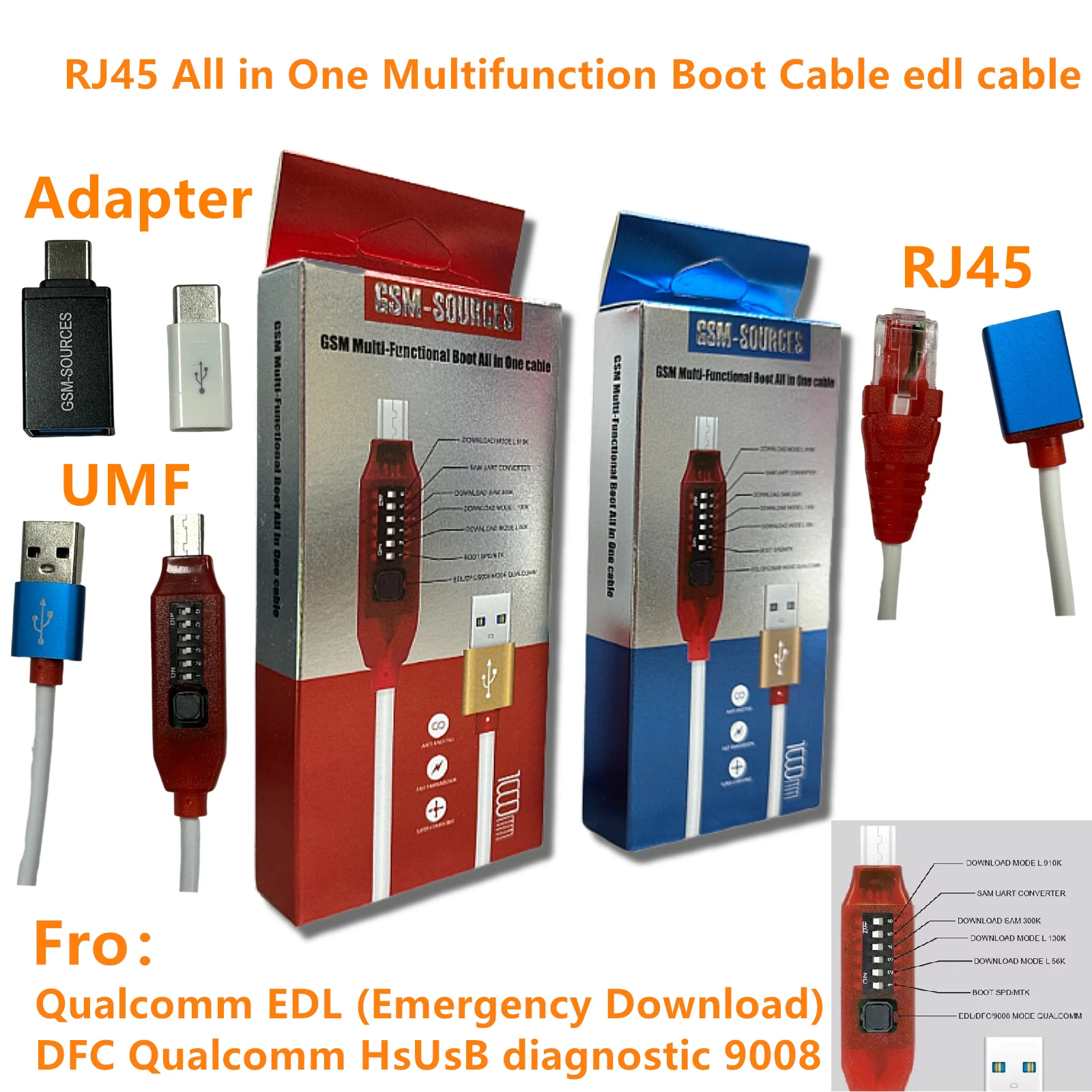 

Gsmjustoncct-easy switch micro USB RJ45 all in one multifunction boot cable