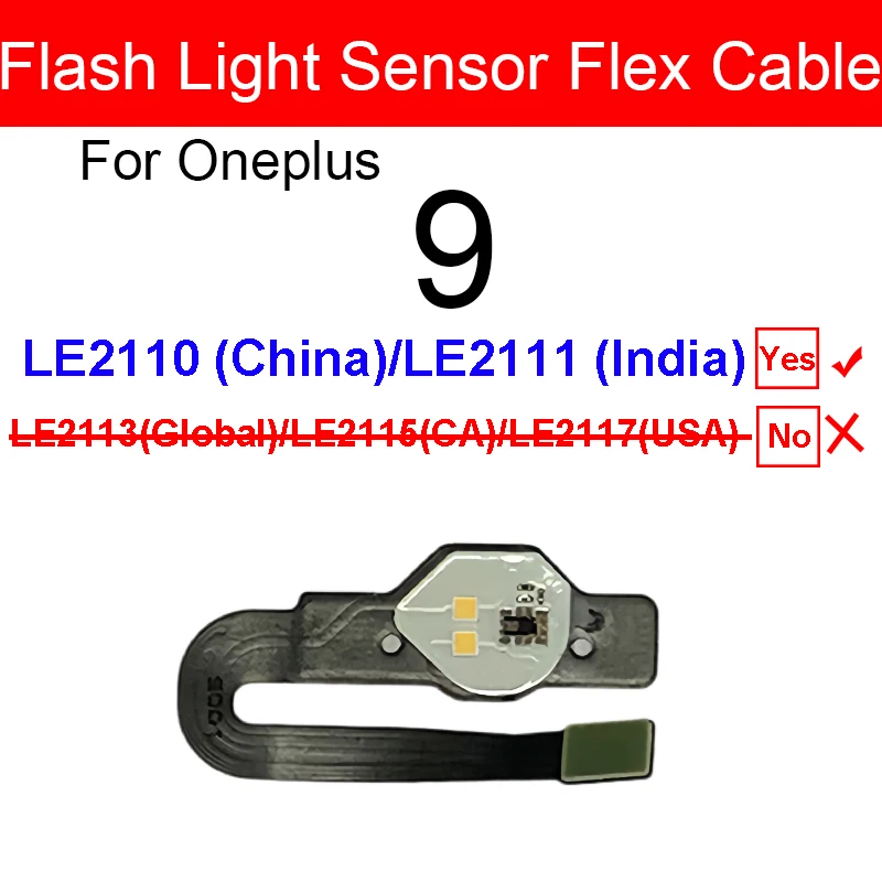 Flitslichtsensor NFC Flex Kabel Voor Oneplus 5 5T 7 7T 8 8T 9 Pro 9RT Zaklamp Sensor Draadloze NFC Flex Lint Reparatie Onderdelen