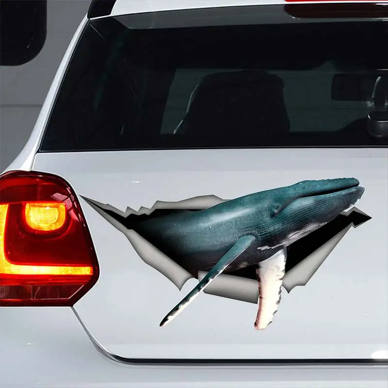 Whale Animal Car Sticker Waterproof Vinyl Decal on Bumper Rear Window Laptop Self-adhesive Decal For Car Accessories SH338