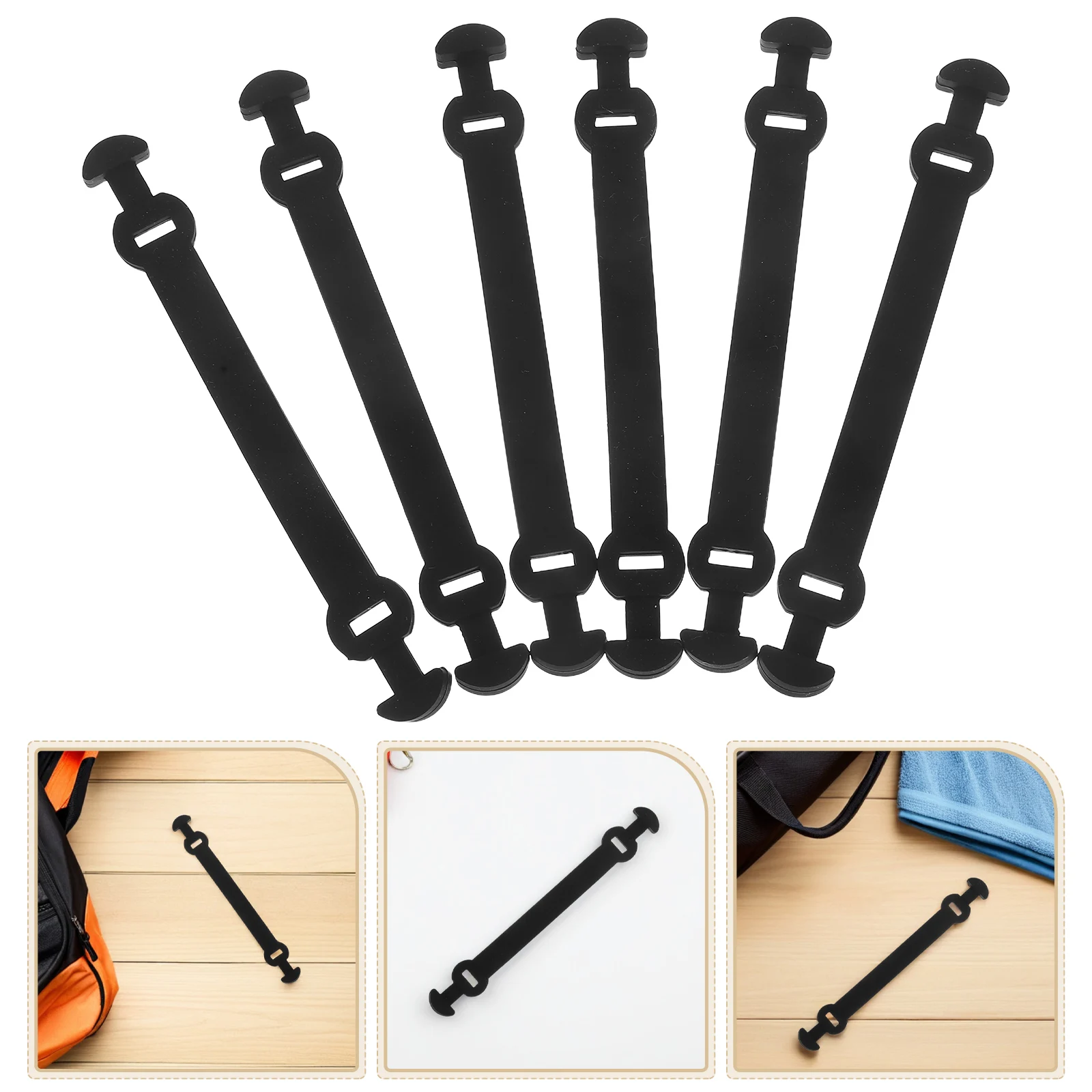 

6 Pcs Tennis Racket Shock Absorber Silicone Dampeners for Rackets Shocking Silica Gel