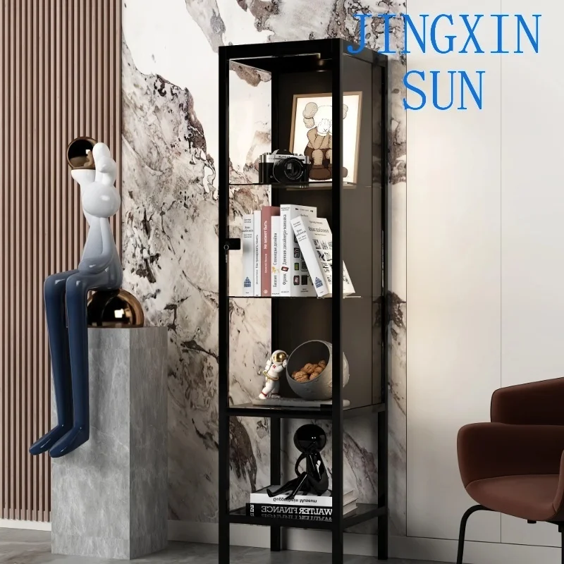 Display cabinet figure model building block toy storage rack household living room bookcase Lego high-end perfume bag storage