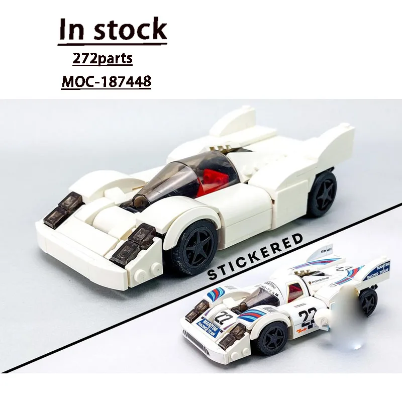 

MOC-187448 Классический культовый спортивный автомобиль, гоночный строительный блок, модель 272, детали MOC, креативная игрушка на день рождения, подарок для мальчиков и детей