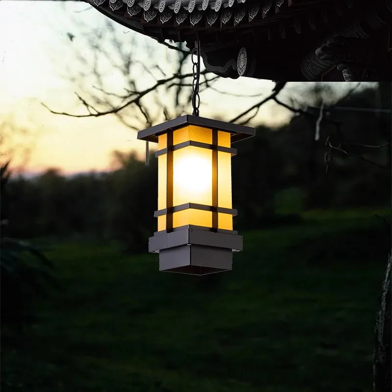 

Современные уличные подвесные светильники в китайском стиле в стиле ретро для коридоров, павильонов, балконов, вилл, садов, дворов, входа