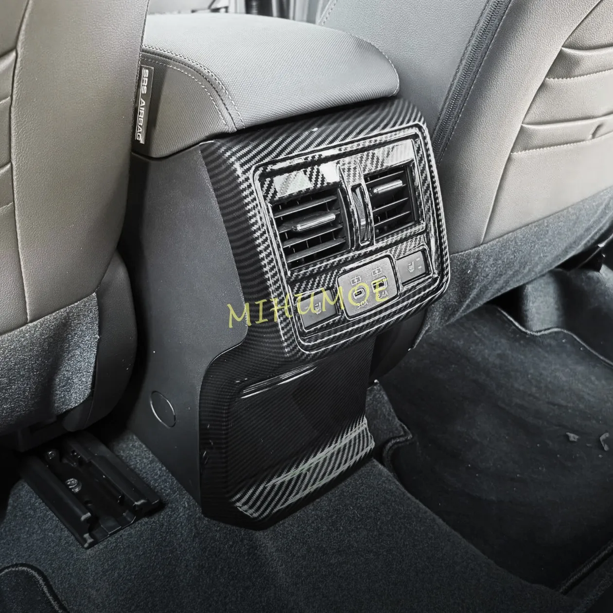 

For Subaru Forester 2025 2026 Carbon Fiber Armrest Back Air Vent Trims Protector Accessories