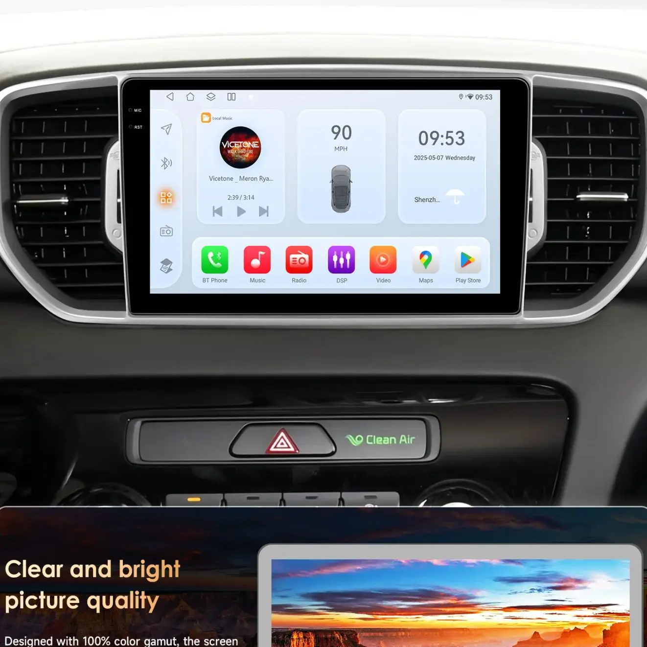 Hizpo 8Core 2Din Android 14 Autoradio für KIA Sportage 4 KX5 2016-2018 Auto Multimedia GPS 4G Carplay von Qualcomm Snapdragon 6115