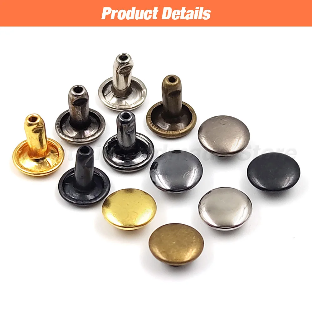 Double Caps Rivets Installation Fasteners Snaps Dies Press Mould Dies For Hand Press Machine Leathercraft Bag Shoes Belt 5-15mm