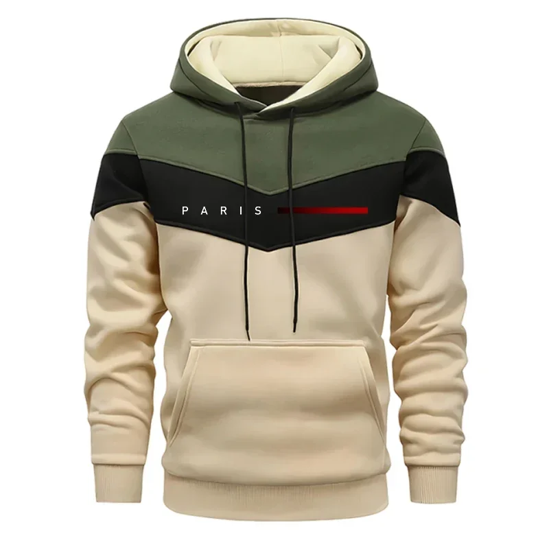 

Tricolor Sweatshirts Mens Tracksuit Printing Casual Hoodies Outdoors Sports Jogging Mens Clothing Hot Sales Tops Autumn Winter