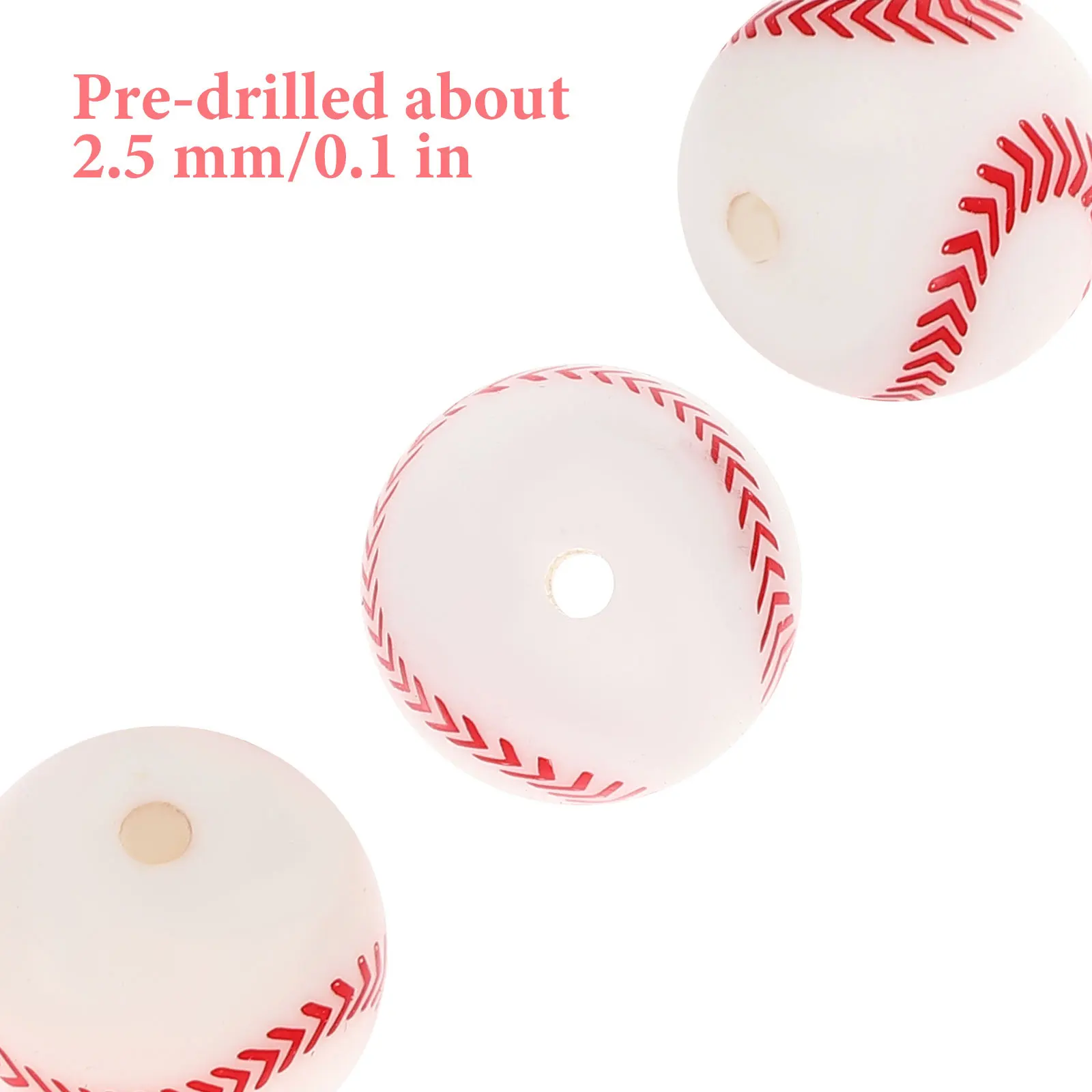 

10 шт., силиконовые спортивные шарики «сделай сам», бусины, аксессуары для изготовления ювелирных изделий, браслет, ожерелье, свободные бусины, принадлежности для рукоделия, ювелирный декор