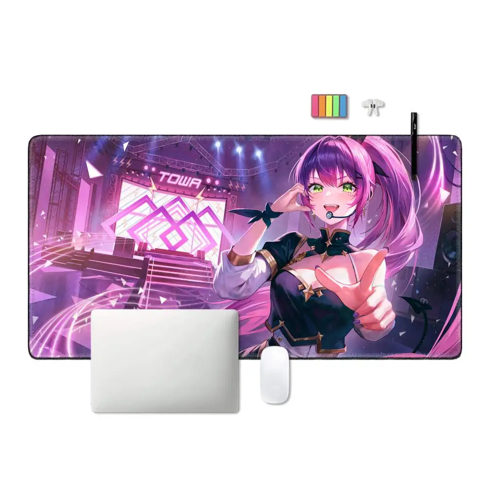 

1200x600 HD Kawaii коврик для мыши для девочек аниме Tokoyami Towa коврик для мыши игровой клавиатуры коврик для ноутбука аксессуары милый настольный коврик с героями мультфильмов