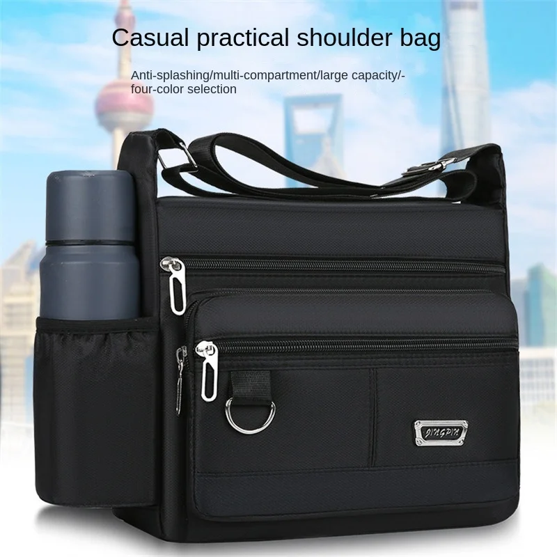 Men's Casual Multifunctional Crossbody Bags, Large Capacity Tools Storage Bag, Classic Men Shoulder Bag, Outdoors Travel Bag