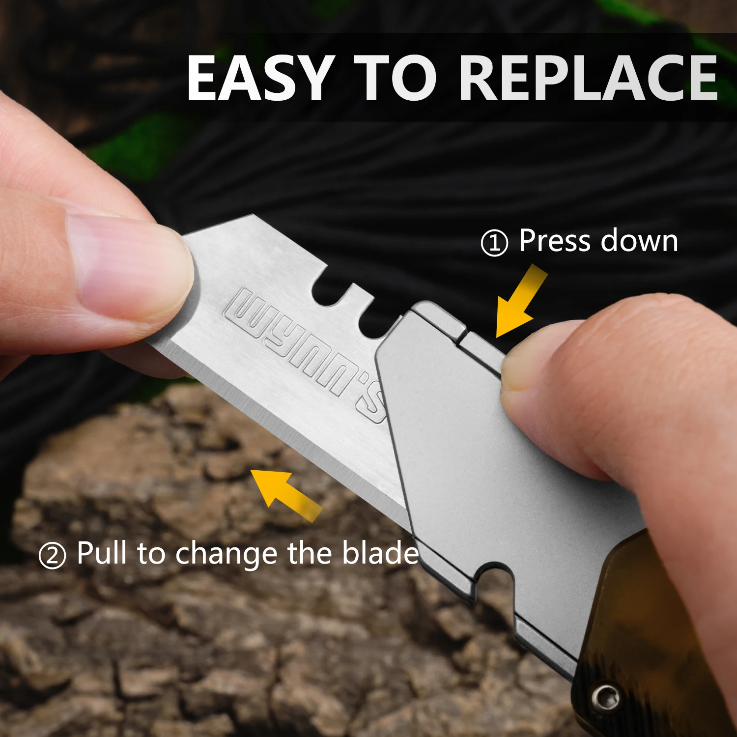 سبائك الألومنيوم سكّين متعدّد الاستخدامات مع 10 شفرات احتياطية اليد لتقوم بها بنفسك قطع الورق في الهواء الطلق التخييم سكين صيد مادة جديدة على الوجهين