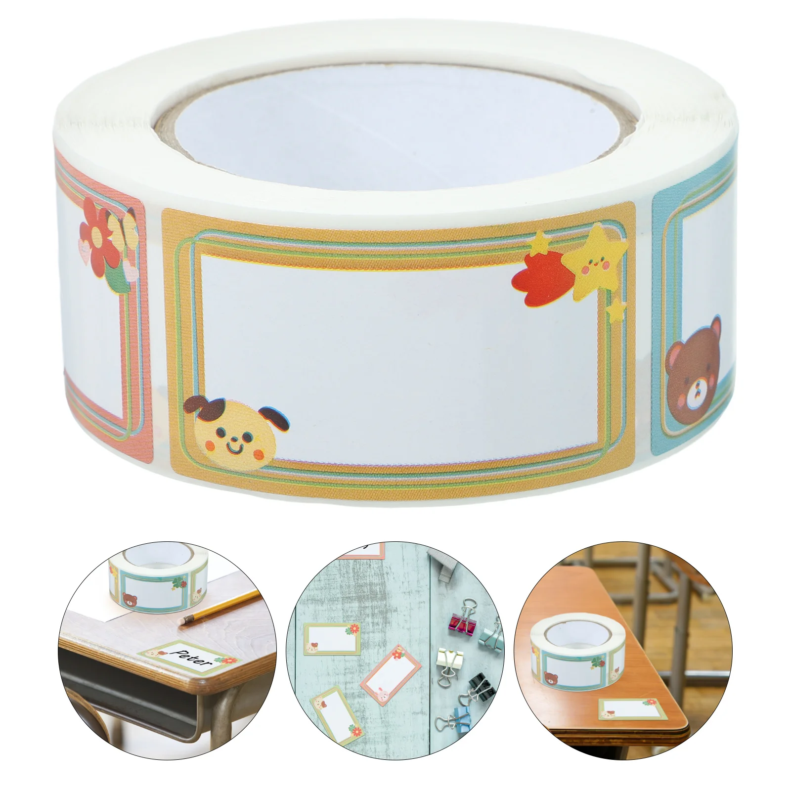 

1 рулон самоклеящихся этикеток для имен для детей, именные бирки для бутылок с водой, ланч-боксов, одежды, школьных принадлежностей, легко снимаются и приклеиваются